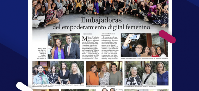 Socias REDMAD fueron destacadas en El Mercurio tras asistir al lanzamiento de “Ciudadanas Digitalizadas”