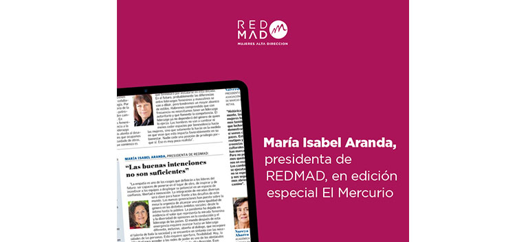María Isabel Aranda en edición especial de El Mercurio: «Mujeres y liderazgo en una década decisiva»
