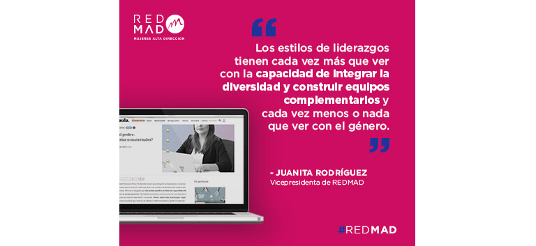 Juanita Rodríguez, vicepresidenta Redmad en Revista Paula